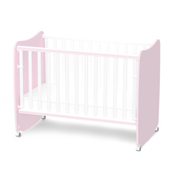 Легло с люлка Stars 60/120 см White and Orchid Pink