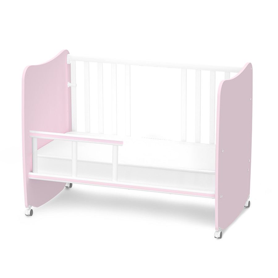 Легло с люлка Stars 60/120 см White and Orchid Pink