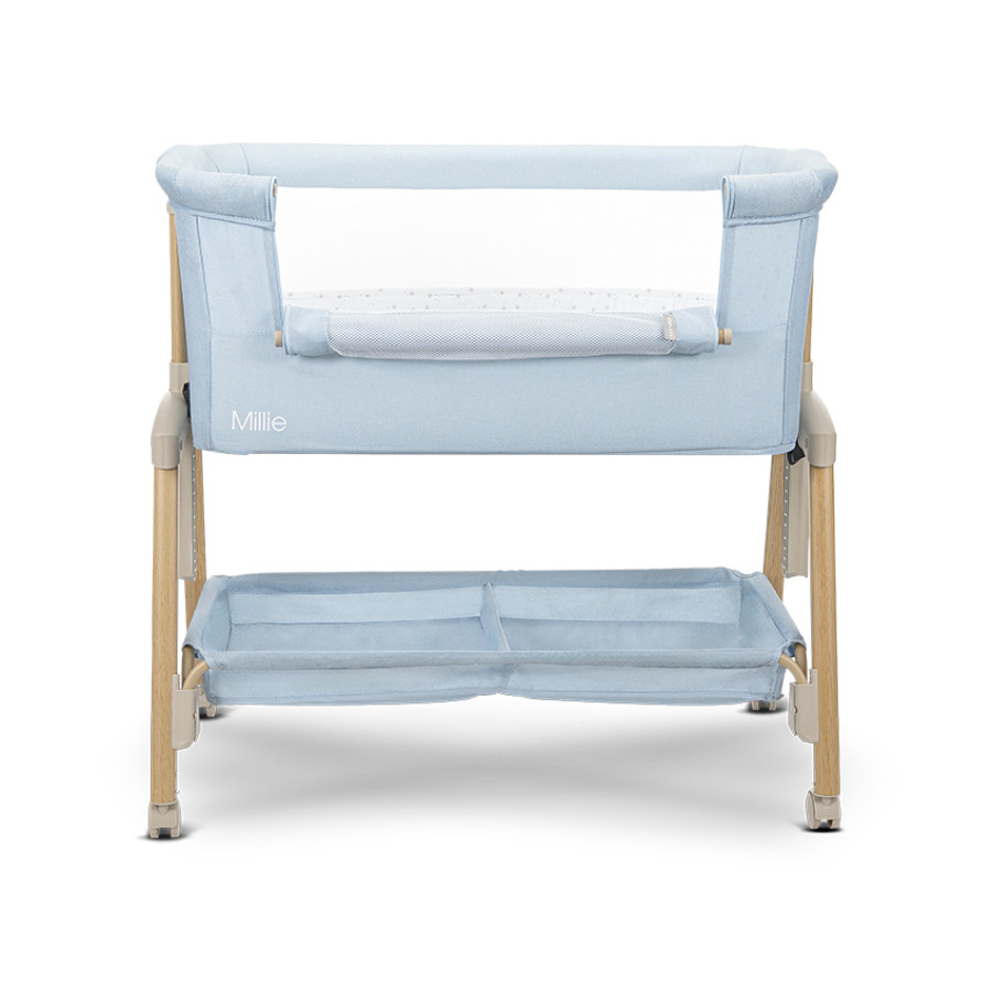 Мини кошара Millie с падаща преграда Blue / wooden effect