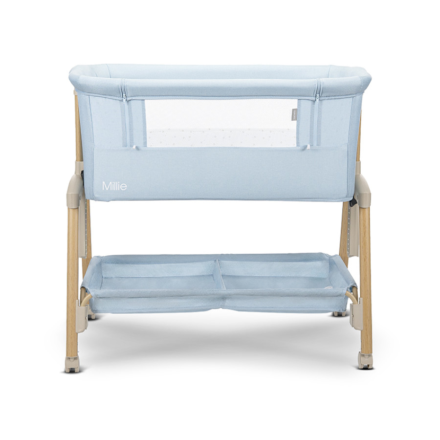 Мини кошара Millie с падаща преграда Blue / wooden effect