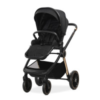 Детска количка Bianca Black 3 в 1 до 22кг с кош за новородено