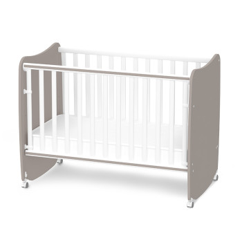 Легло с люлка Stars 60/120 см White and String