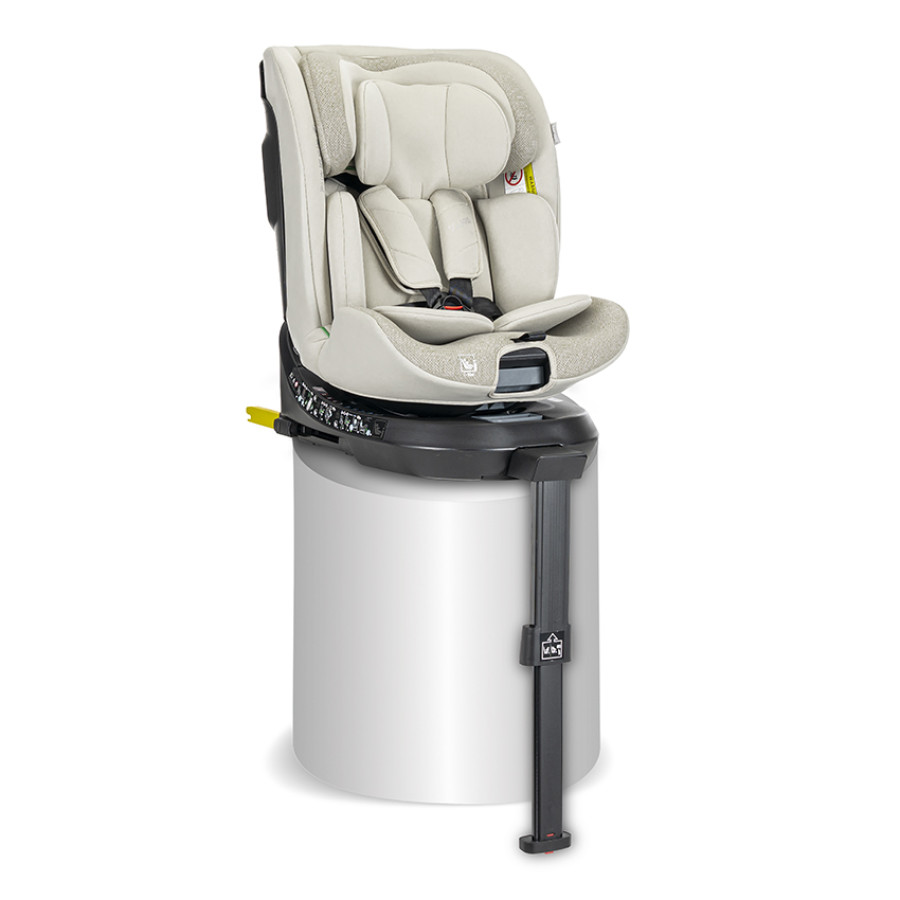 Стол за кола Solaris i-Size Isofix 40-150 cm Support Leg 360 Beige
