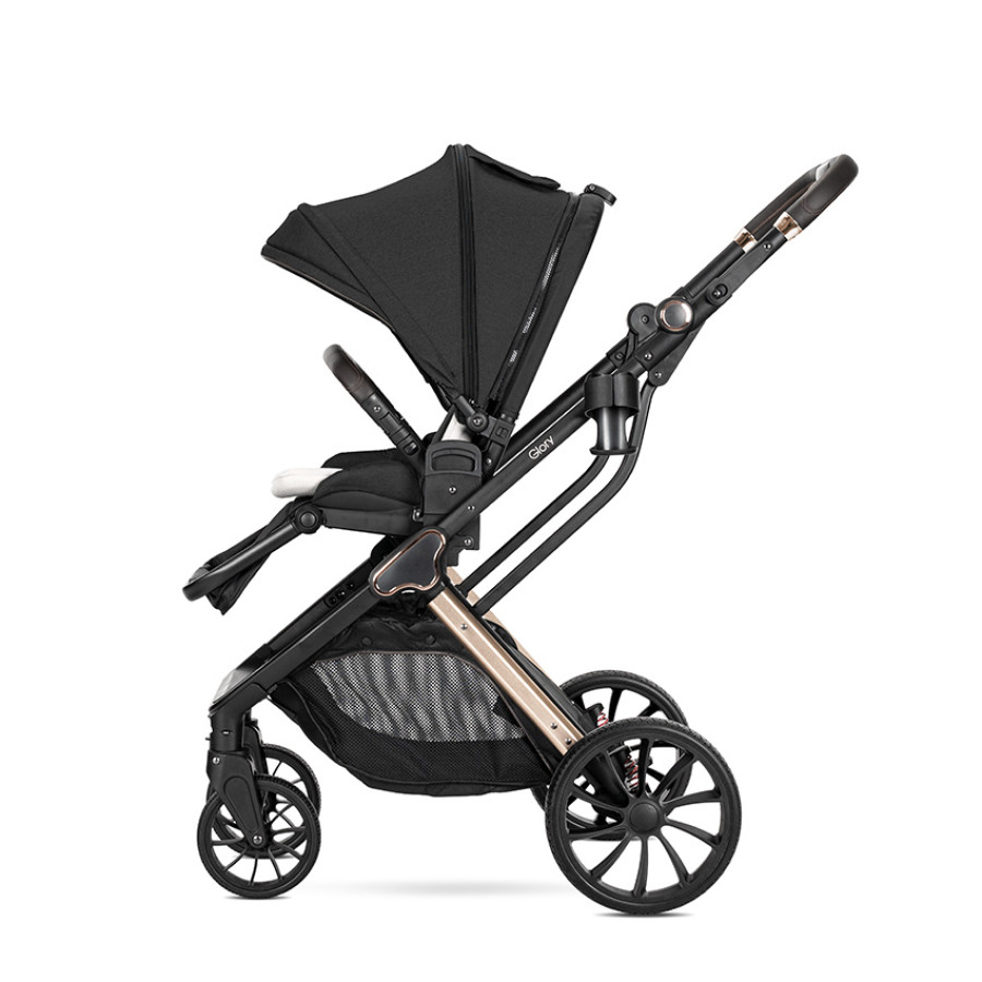 Детска количка Glory 2в1 Black с адаптори Детска количка Glory 2в1 Black с адаптори