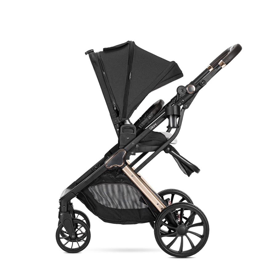 Детска количка Glory 2в1 Black с адаптори Детска количка Glory 2в1 Black с адаптори