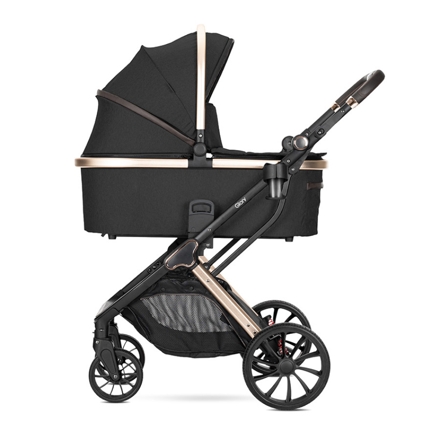 Детска количка Glory 2в1 Black с адаптори Детска количка Glory 2в1 Black с адаптори