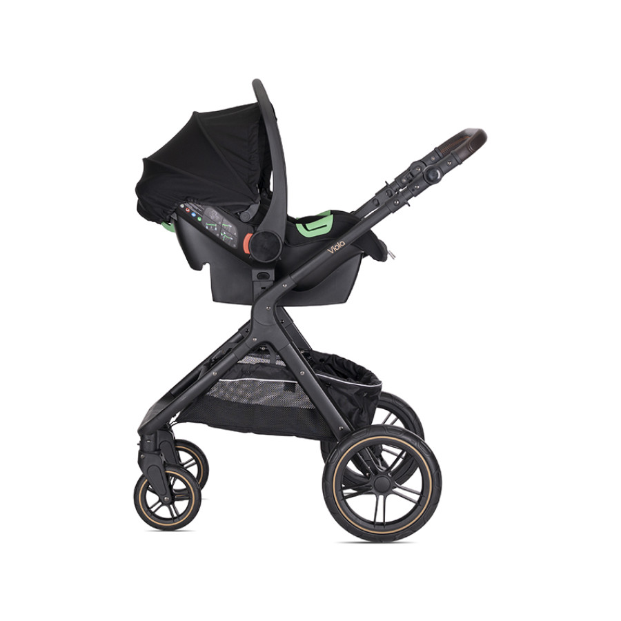 Детска количка 3в1 с трансформираща седалка Viola Beige