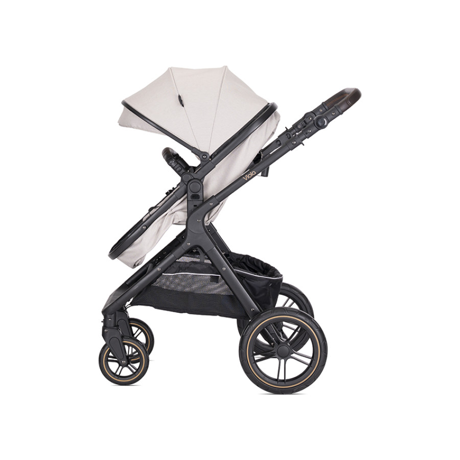 Детска количка 3в1 с трансформираща седалка Viola Beige