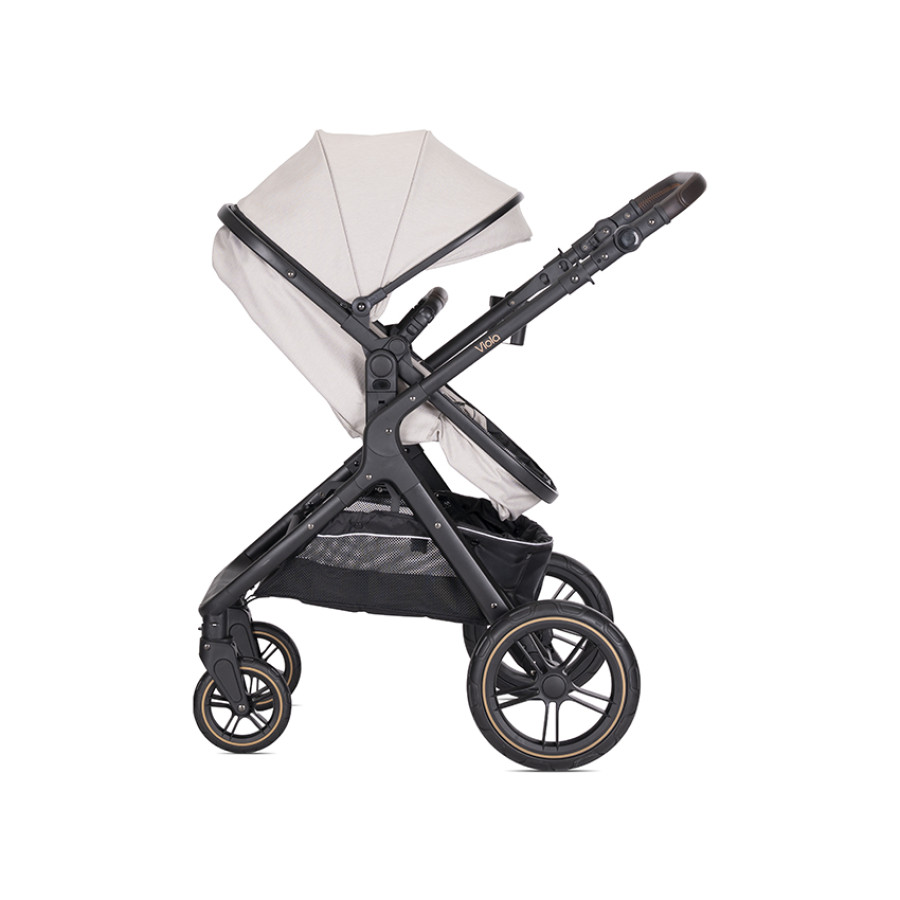 Детска количка 3в1 с трансформираща седалка Viola Beige