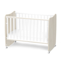 Легло с люлка Stars 60/120 см бяло и светъл дъб