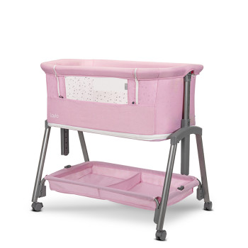 Мини кошара Layla Pink 2в1 с падаща преграда