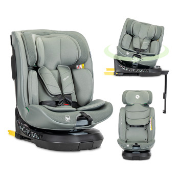 Стол за кола Solaris i-Size Isofix 40-150 cm Support Leg 360 Green
