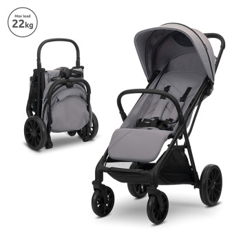 Детска лятна количка Nuvella Grey до 22 кг