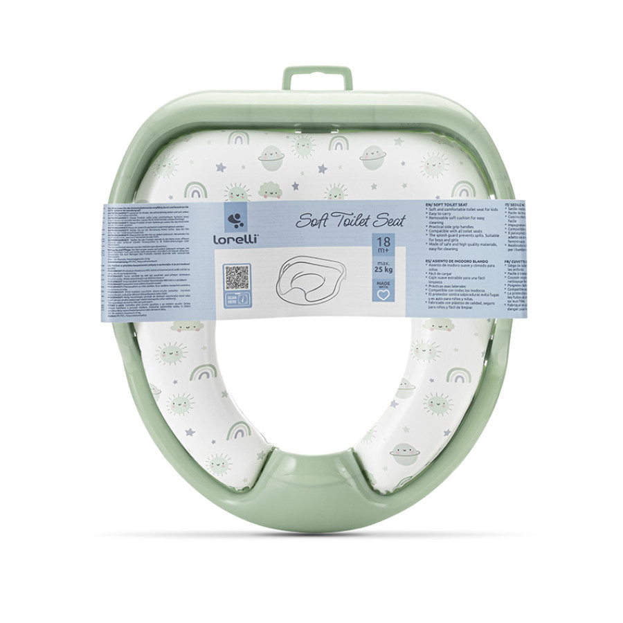 Мека тоалетна седалка Planets Green