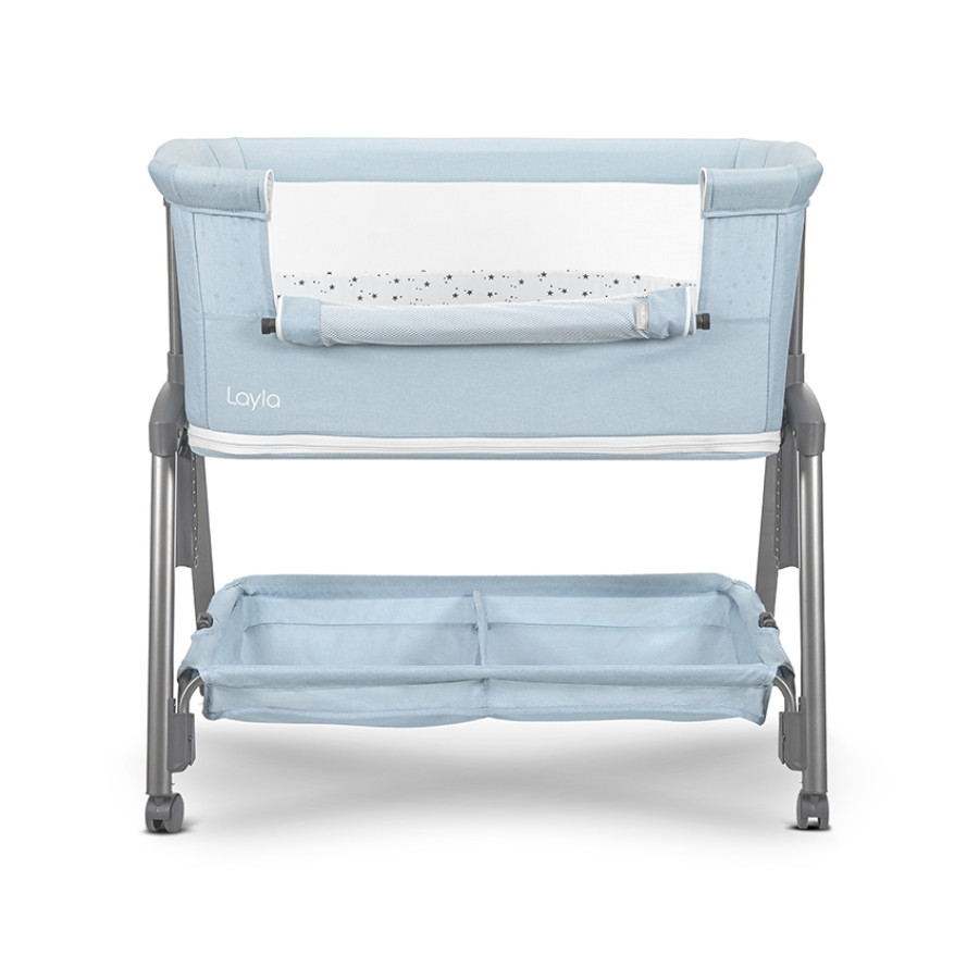 Мини кошара Layla Blue 2в1 с падаща преграда