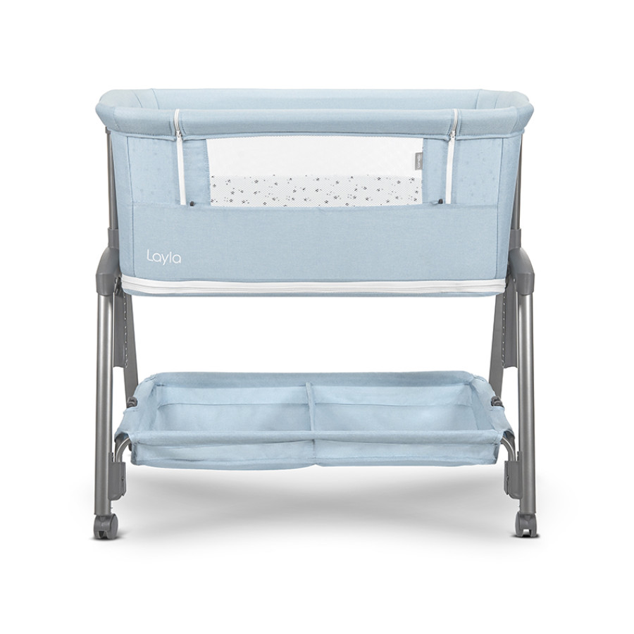 Мини кошара Layla Blue 2в1 с падаща преграда