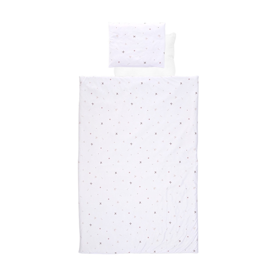Сет 4 части ранфорс Honey Bunny Beige за детска кошара 60x120 см