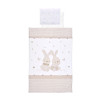 Сет 4 части ранфорс Honey Bunny Beige за детска кошара 60x120 см