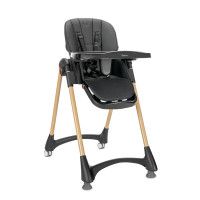 Стол за хранене Remo Black / Wooden effect