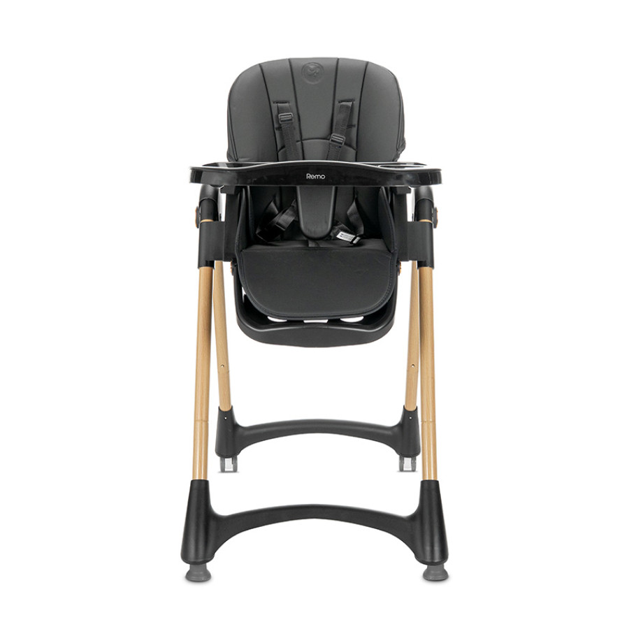 Стол за хранене Remo Black / Wooden effect