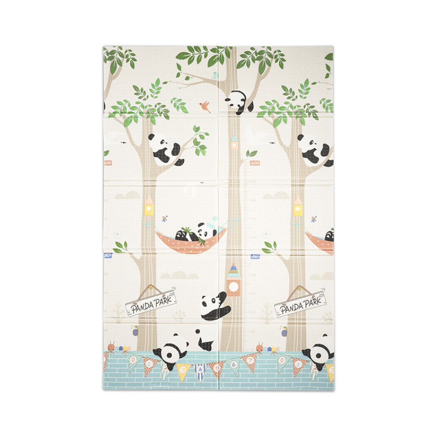 Двулицево детско термокилимче за игра Panda Park