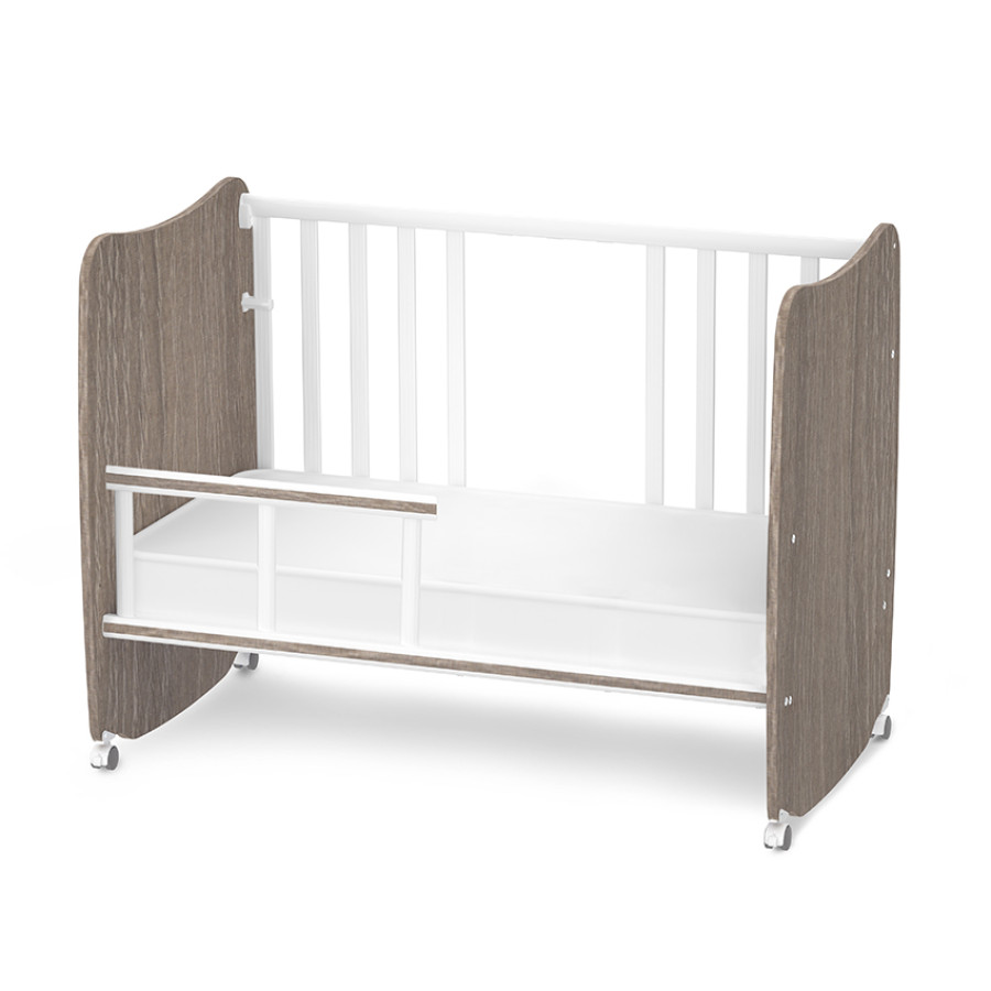 Легло с люлка Stars 60/120 см White and Coffee