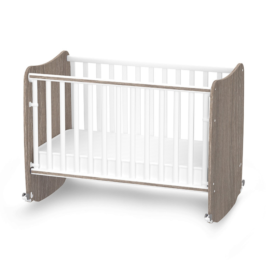 Легло с люлка Stars 60/120 см White and Coffee