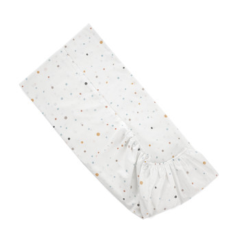 Чаршаф с ластик 60/120 см (15 см борд) Happy Friends син