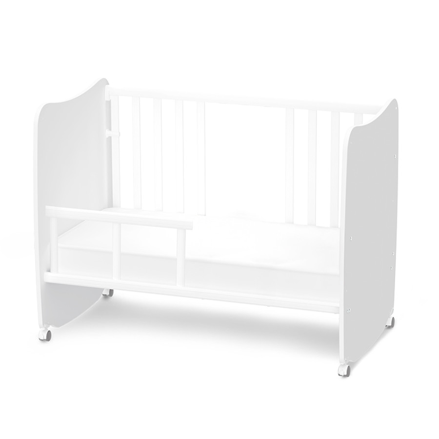 Легло с люлка Stars 60/120 см бял