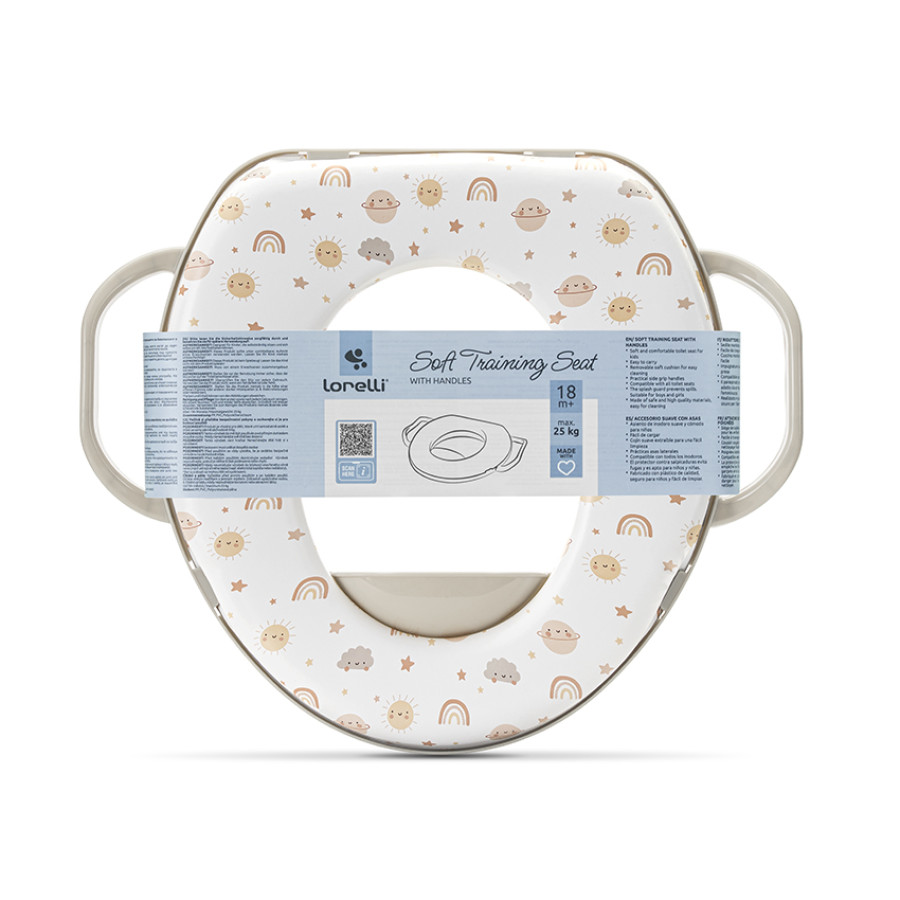 Мека приставка с дръжки Planets Beige