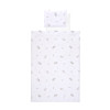Сет 4 части ранфорс Little Rabbits Grey за детска кошара 60x120 см