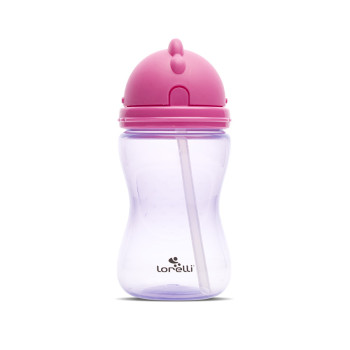 Спортна бутилка със сламка Pink/Purple