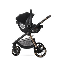 Детска количка Bianca Black 3в1 до 22кг с кош за новородено