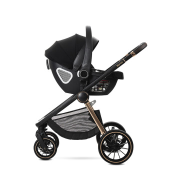Детска количка Bianca Black 3в1 до 22кг с кош за новородено