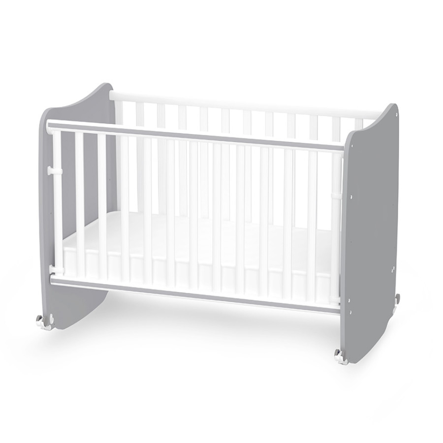 Легло с люлка Stars 60/120 см White and Stone Grey