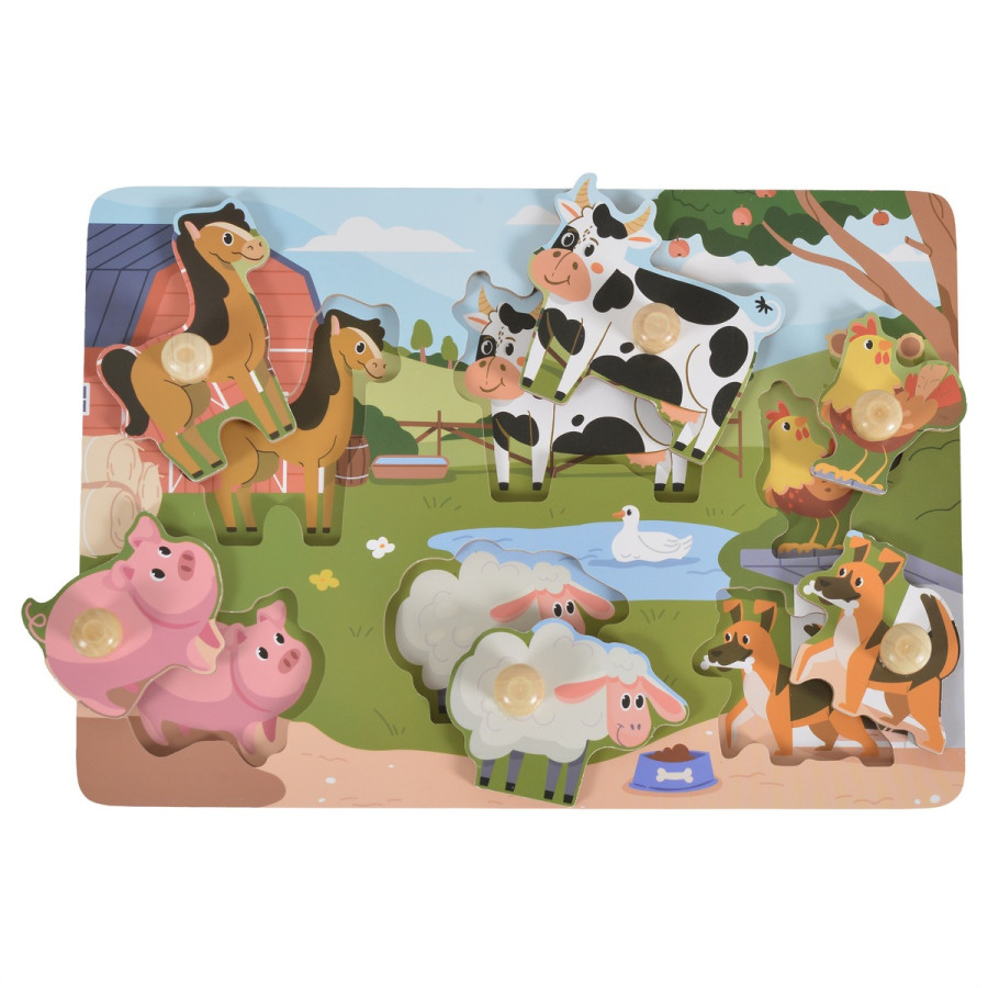 Дървен пъзел Farm 3005