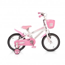 Детски велосипед 12" със светеща рамка - 1290 розов