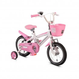 Детски велосипед 12" със светеща рамка - 1290 розов