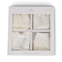 Комплект за изписване Welcome Аngel 5 части бял/син