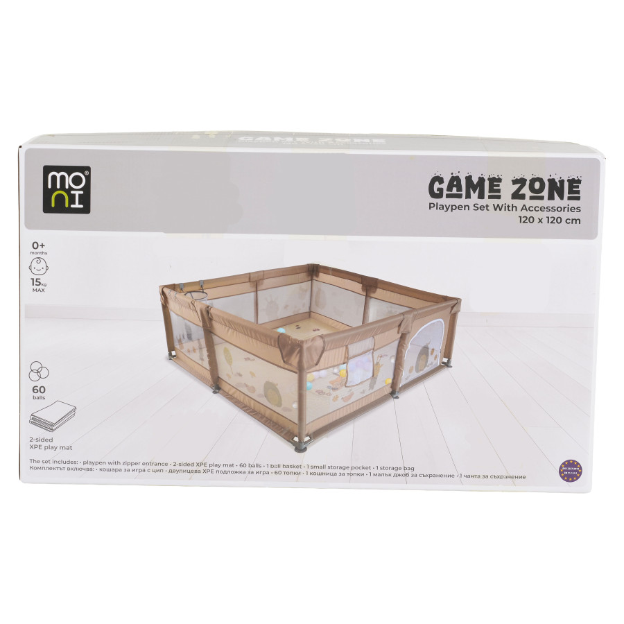 Кошара Game Zone 120*120 с аксесоари бежов new