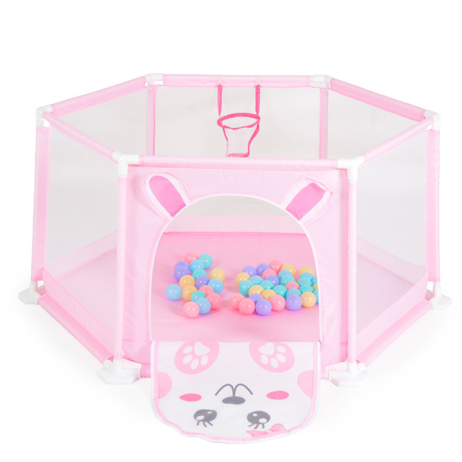 Кошара за игра 146 cm с 50 топки pink