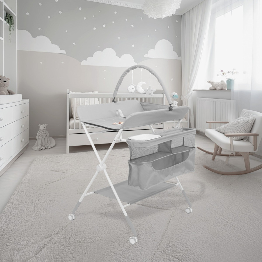Мултифункционална маса за повиване Kaskada Grey
