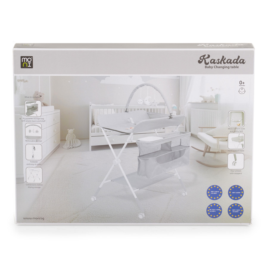 Мултифункционална маса за повиване Kaskada Grey