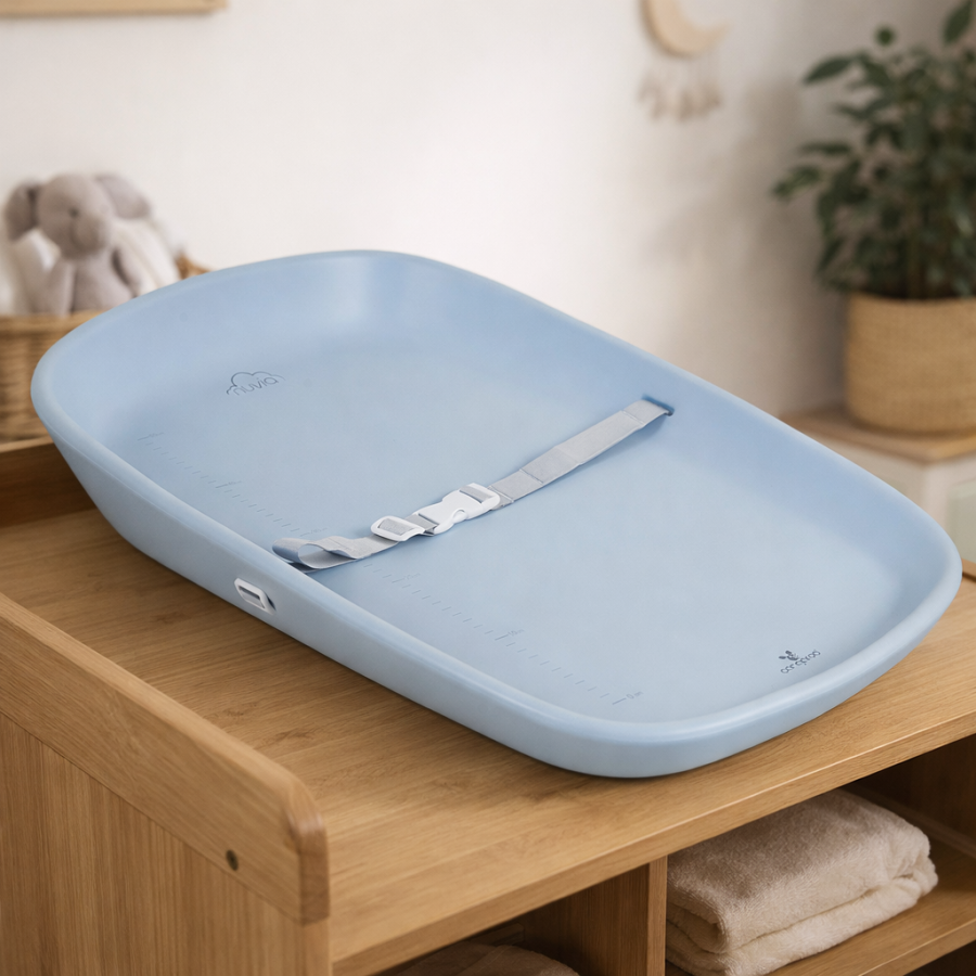 Подложка за повиване Nuvia син