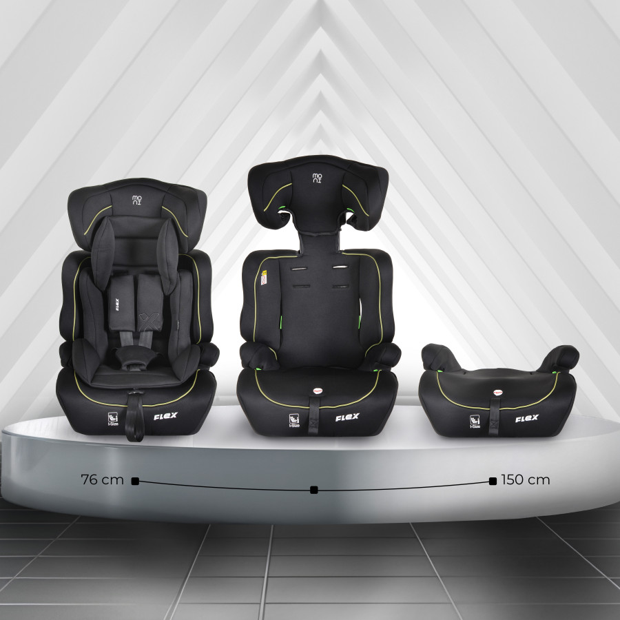 Стол за кола Flex 76-150 см зелен