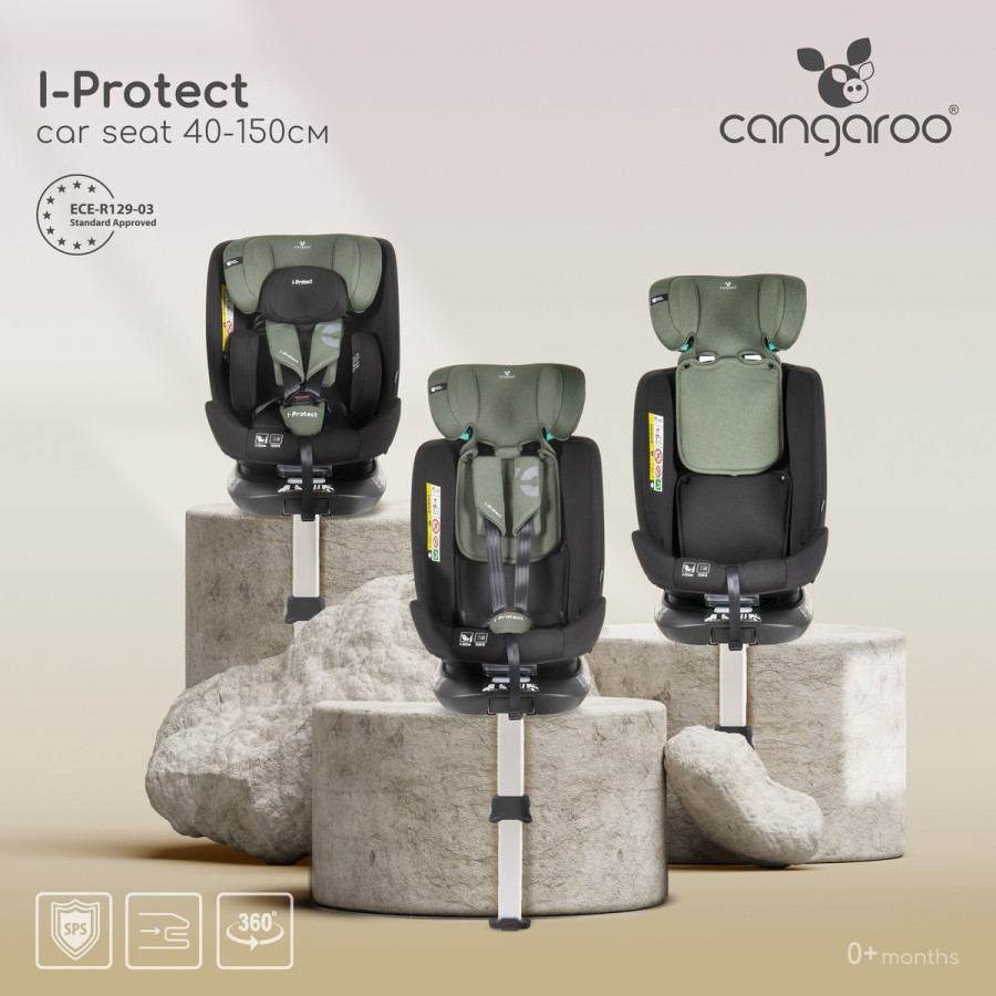 Стол за кола i-Protect 40-150 см Anthracite Black