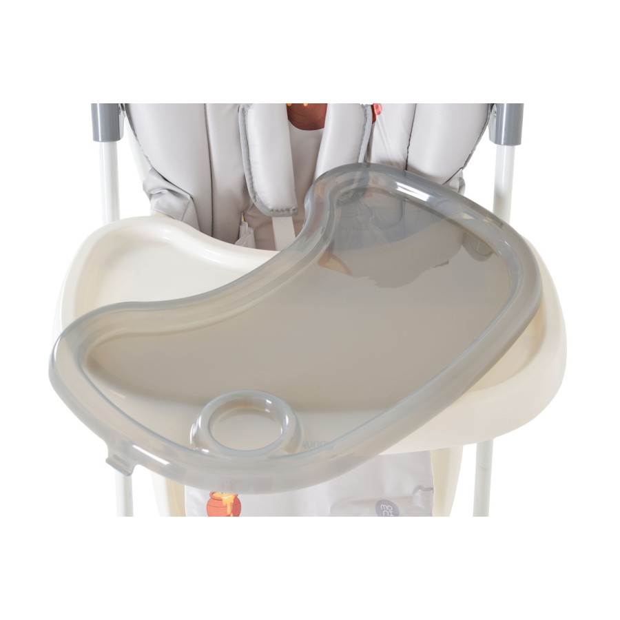 Детска Стол за хранене Hunny мече сив