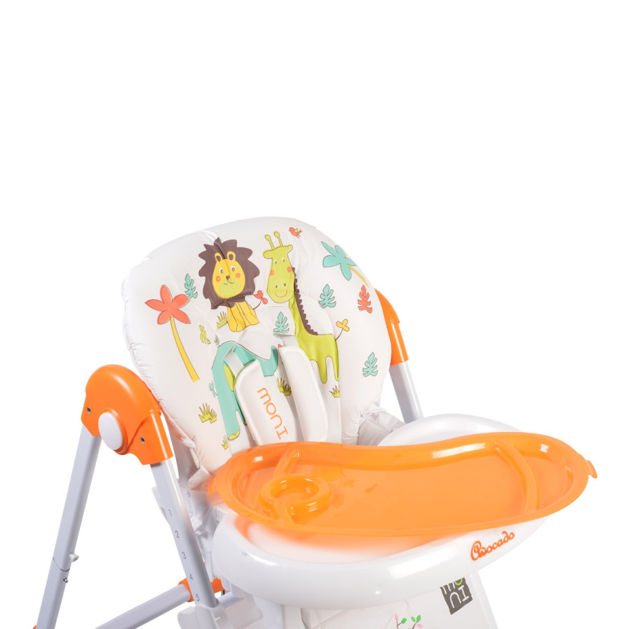 Детски стол за хранене Avocado оранжев