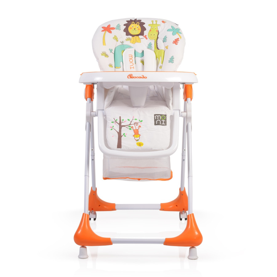 Детски стол за хранене Avocado оранжев