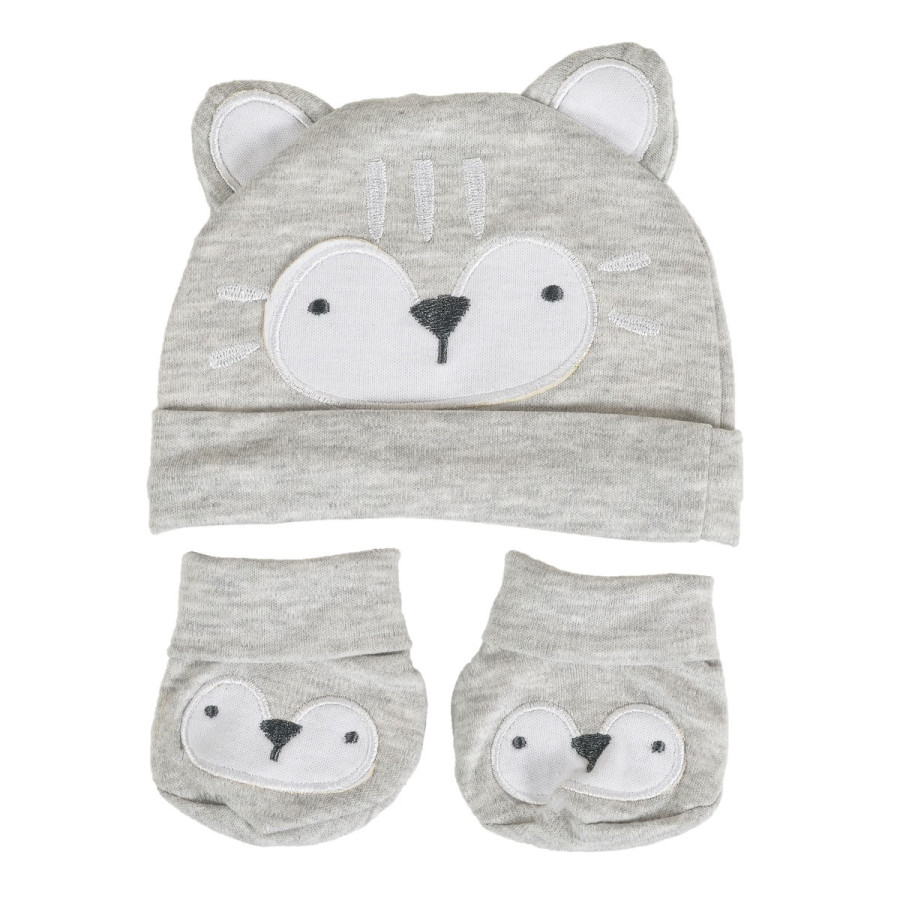 Шапка и терлички Rey сив